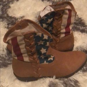 American flag booties size 6.5